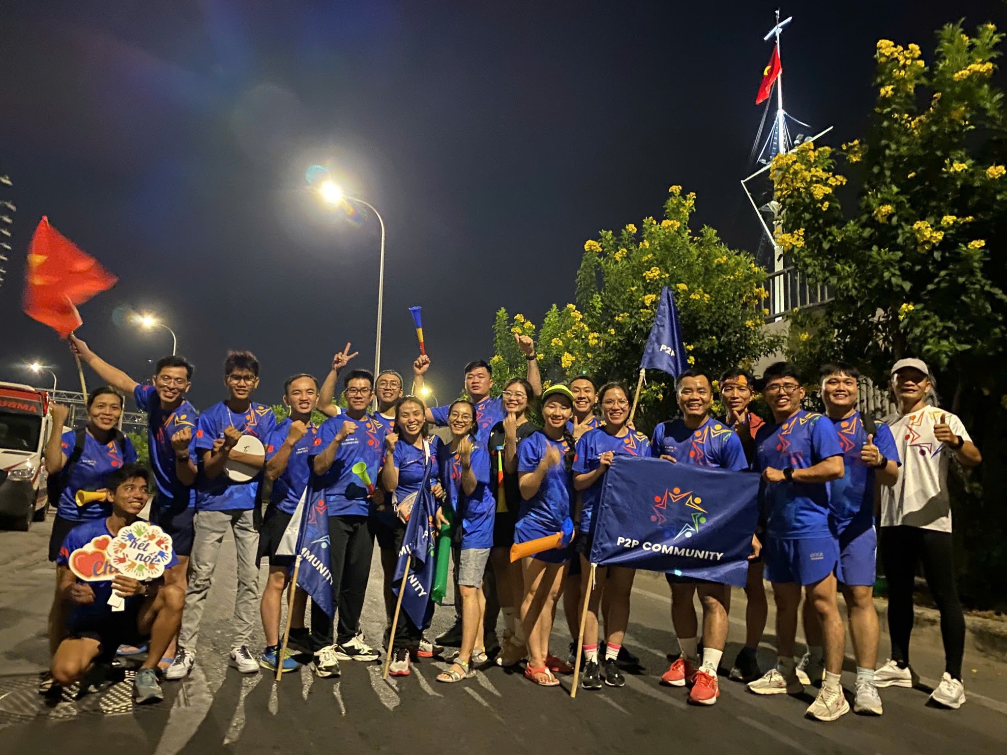 p2p tham gia giải chạy